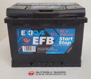 E562A2 EXIQA EFB Startovací baterie 62Ah Start-Stop EXIDE