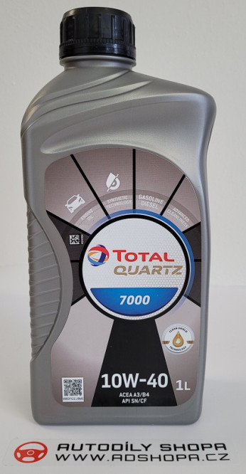 T10W401L TOTAL Quartz 7000 10W-40 1L Total